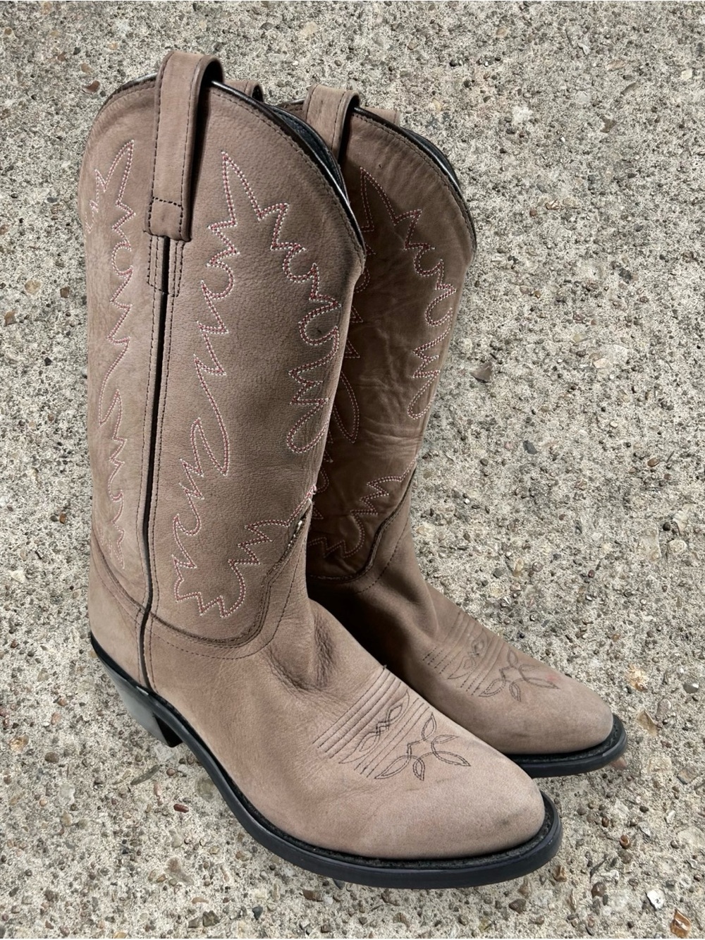 Y2K nubuck suede western boots